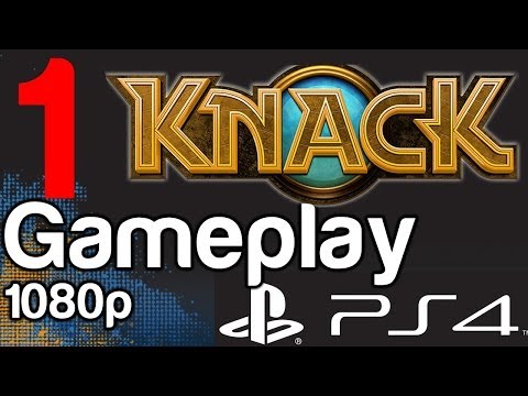 Knack Gameplay Part 1 - Chapter 1-1 His Greatest Creation PS4 1080p Hard Walkthrough Playstation 4