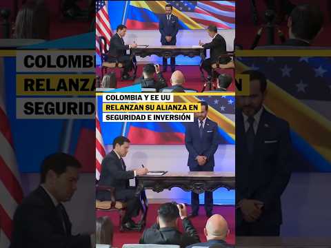COLOMBIA y ESTADOS UNIDOS firman ACUERDOS en seguridad e inversión #shorts