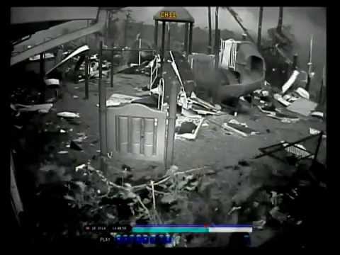 Security Camera Footage of Tupelo, Mississippi Tornado 2014 St. Luke UMC