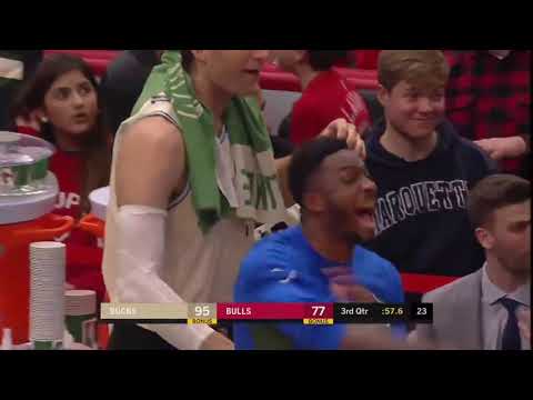 Putback Pat Connaughton flies in for the dunk