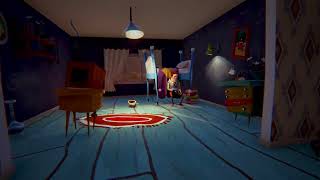 Neighbor Watching TV While Floating!? - Hello Neighbor Alpha 2