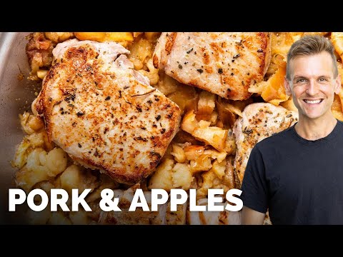 Pork Chops with Quick Applesauce | Super Easy Dinner!