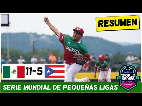 MÉXICO se impuso vs PUERTO RICO y sigue con vida en Serie Mundial de Pequeñas Ligas | ESPN Béisbol