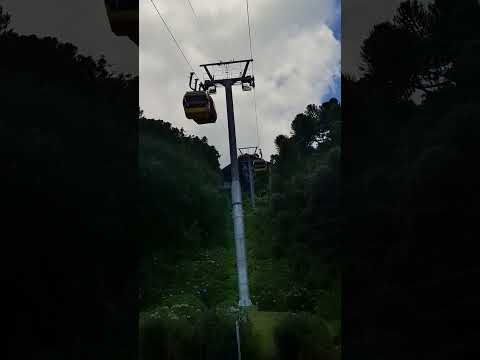 See how the cable cars are moving up and down on the rope at Bonzinho #canela #riograndedosul