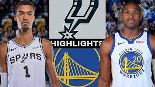 Victor Wembanyama - De'Aaron Fox - Keldon Johnson - San Antonio Spurs - Golden State Warriors