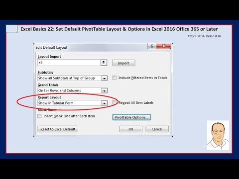 Free Excel Basics Course at YouTube