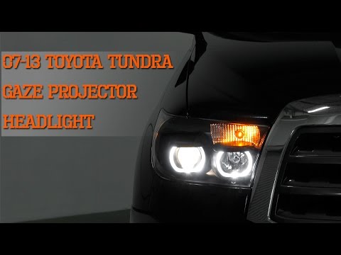 07-13 Toyota Tundra GAZE Halo Projector SMD DRL LED Headlights Installation