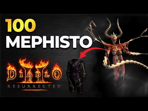 100 Mephisto Runs INSANE Drops LADDER SC - Diablo 2 Resurrected