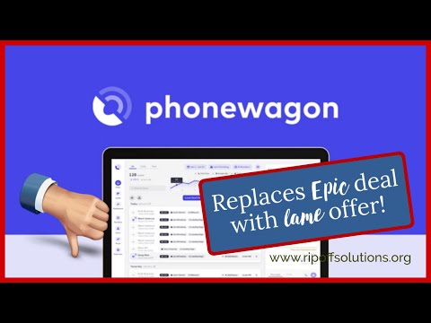 A critical user review discussing issues with PhoneWagon's updated offer and customer support responses.