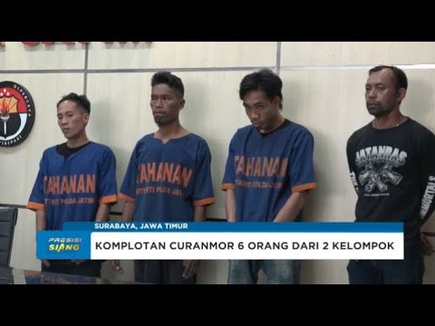 POLDA JATIM TANGKAP KOMPLOTAN SPESIALIS CURANMOR