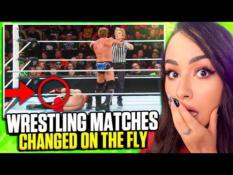 Girl Watches Pro Wrestling - Matches CHANGED On The Fly