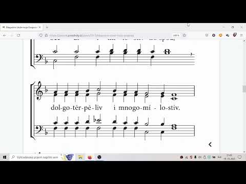 Blahoslovi duše moja hospoda  (Dobroreč, duša moja, Pánovi).  Hudobná výchova.