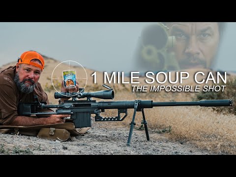408 Cheytac Soup Can 1 mile a REAL thing (shooter movie test ) 