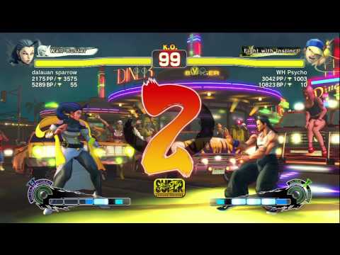 SSF4 AE dalauan sparrow (Rose) VS. WH Psycho (Yun) Rank