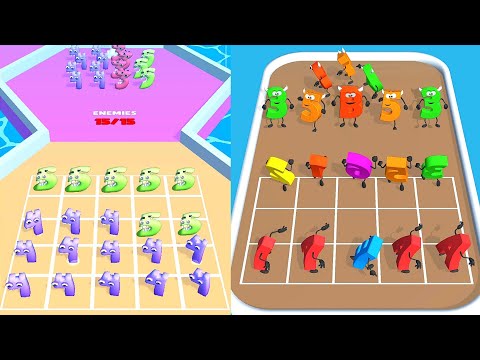 Number Run Merge 3D Math vs Merge Alphabet: Number Lore Run