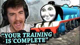 Skyrim, but if I say &quot;train&quot; then Thomas the Tank Engine appears