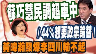 【三立辣政論🌶️】認為蘇巧慧贏的人「沒有少於李四川」！黃暐瀚爆酸國民黨「民調中心都一樣」：去年李四川贏你就相信 今年他輸你又不信！再揭關鍵民調「44％新北人想要政黨輪替」！｜三立新聞LIVE