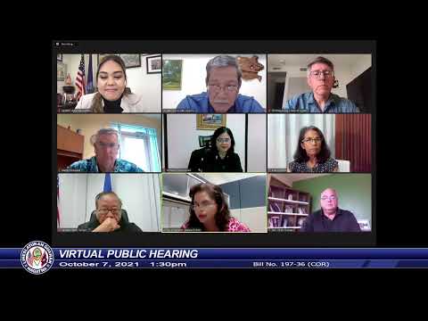 Virtual Public Hearing - Senator Joe S. San Agustin - October 7, 2021 1:30pm
