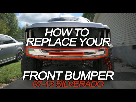 How to Replace Front Bumper Remove and Install 2007-2013 Silverado