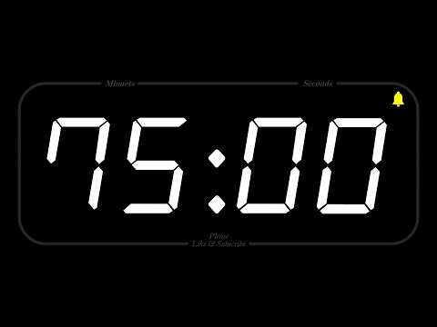 75 MINUTE - TIMER & ALARM - 1080p - COUNTDOWN
