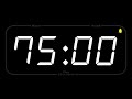 75 MINUTE TIMER ALARM 1080p COUNTDOWN