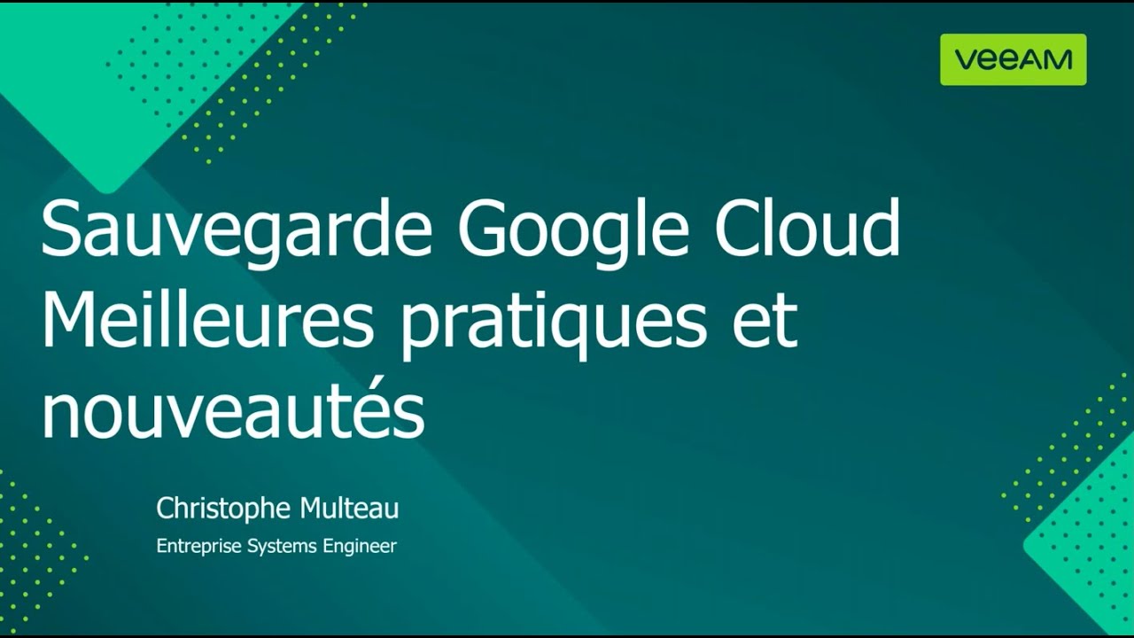 Google Cloud backup: Best practices and what’s new video