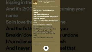 Taylor Swift -The way I loved you 😘❤️ #taylorswift #lyrics #swifties #thewayilovedyou