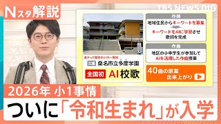 約2割がランドセルを「買い替え」検討？驚きの“AI校歌”も誕生？令和生まれが初入学！イマドキの小1最新事情【Nスタ解説】｜TBS NEWS DIG