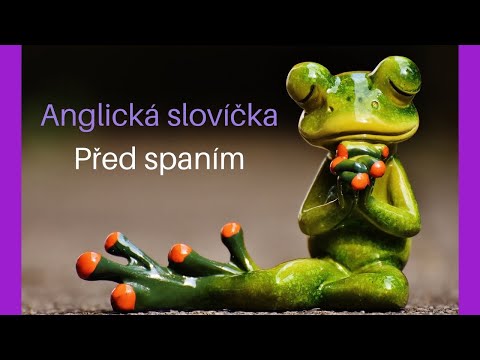 UČTE SE ANGLICKY PŘED SPANÍM - ANGLICKÁ SLOVÍČKA - POSLECH -DLOUHÉ VIDEO