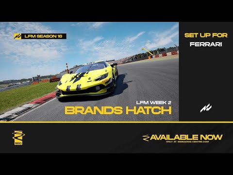 ACC | Ferrari 296 GT3 | 1:22.347 at Brands Hatch | LFM S16W2
