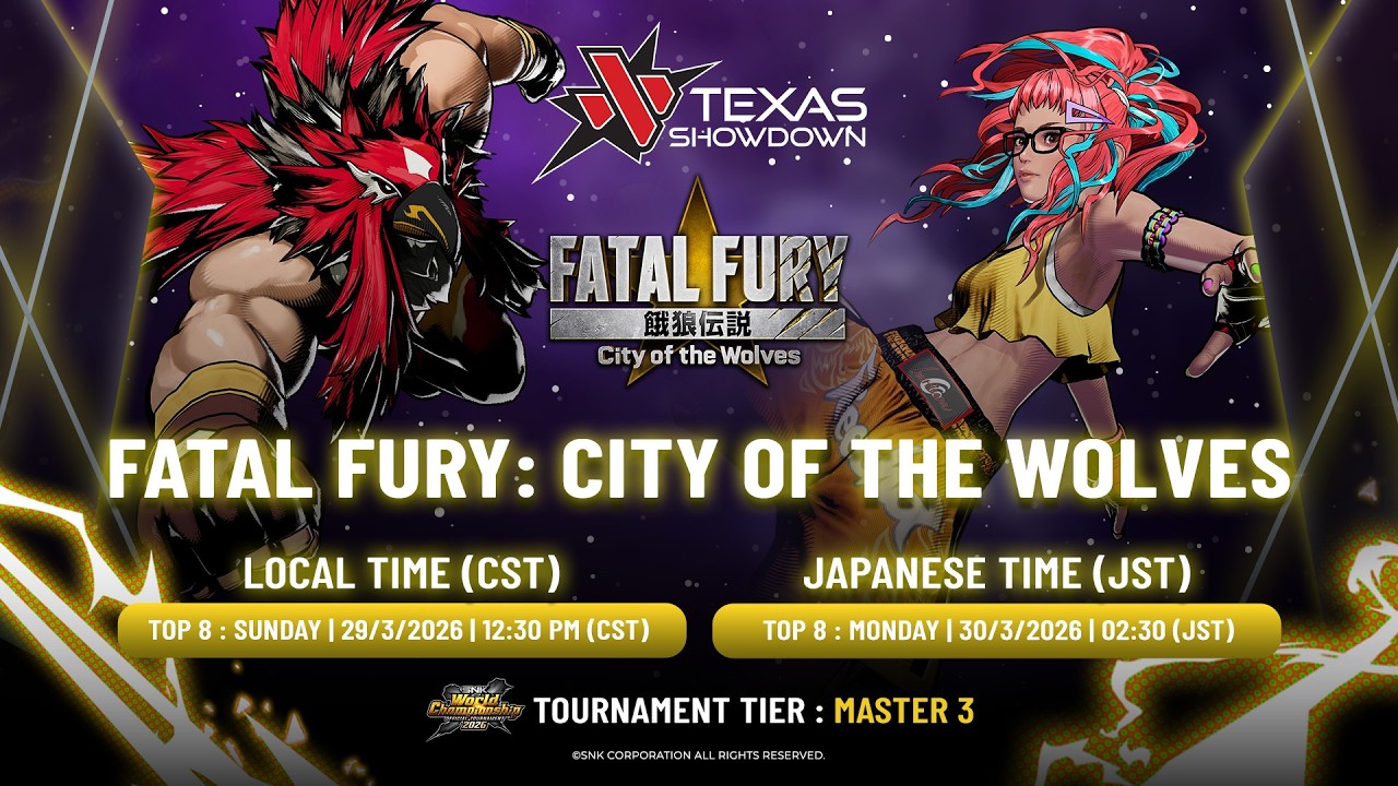 Texas Showdown 2026 | FATAL FURY: CotW | TOP 8
