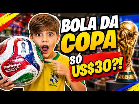 PEDRO COMPROU A BOLA DA COPA POR APENAS US$ 30! 😱 Compras em Rivera Uruguai 2026