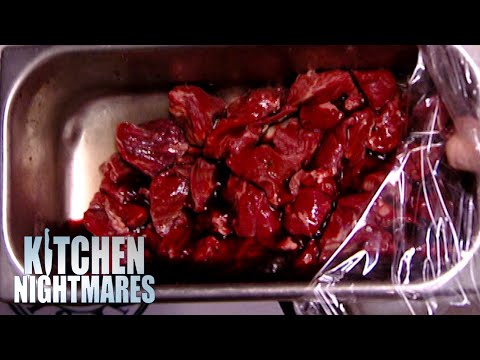 Gordon Ramsay Finds Beef Bits Kept In BLOOD | Kitchen Nightmares
