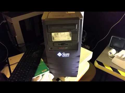 Powering on my new Sun blade 1000