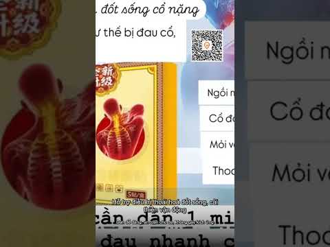 Miếng Dán Cốt Khang Giảm Đau Kích Thích Huyệt Đạo Cổ,Giảm Thoái Hóa Đốt Sống Cổ, Vai Gáy - Hộp 5M