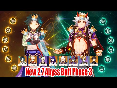 2.7 New Abyss Buff Phase 3 - Itto C6 ft Xiao C6 Triple Crown Speed Run Mode