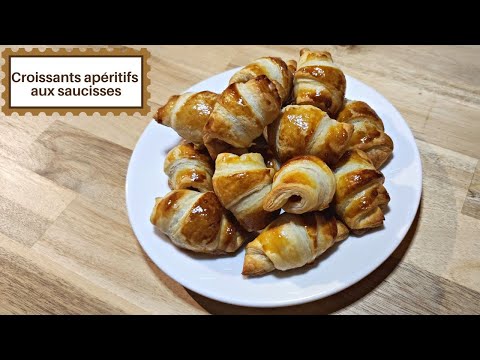 🥐 MINI-CROISSANTS APERITIFS AUX SAUCISSES | FACILE RAPIDE