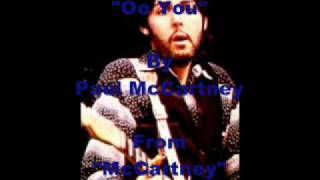 &quot;Oo You&quot; By Paul McCartney