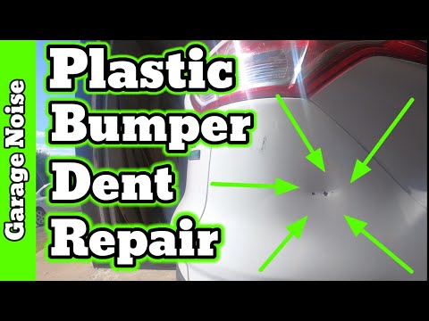 How to repair a dent in your plastic bumper.