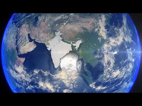 realistic earth zoom highlight country india 4k stock footage