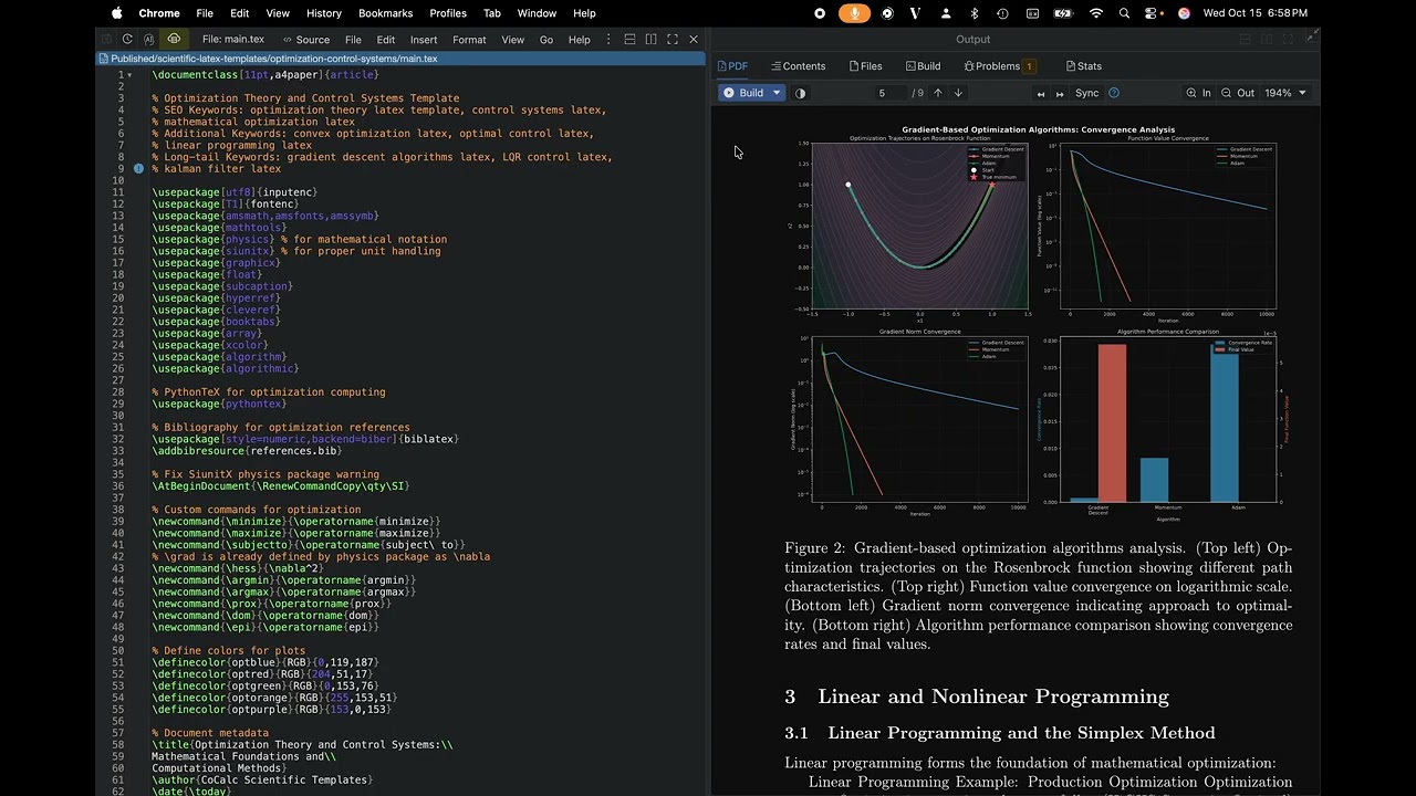 How to View and Use Your LaTeX Document's Table of Contents in CoCalc