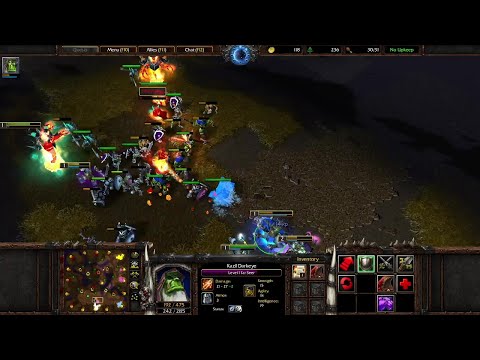 Defense against Firelord rush | Warcraft 3 4v4 RT