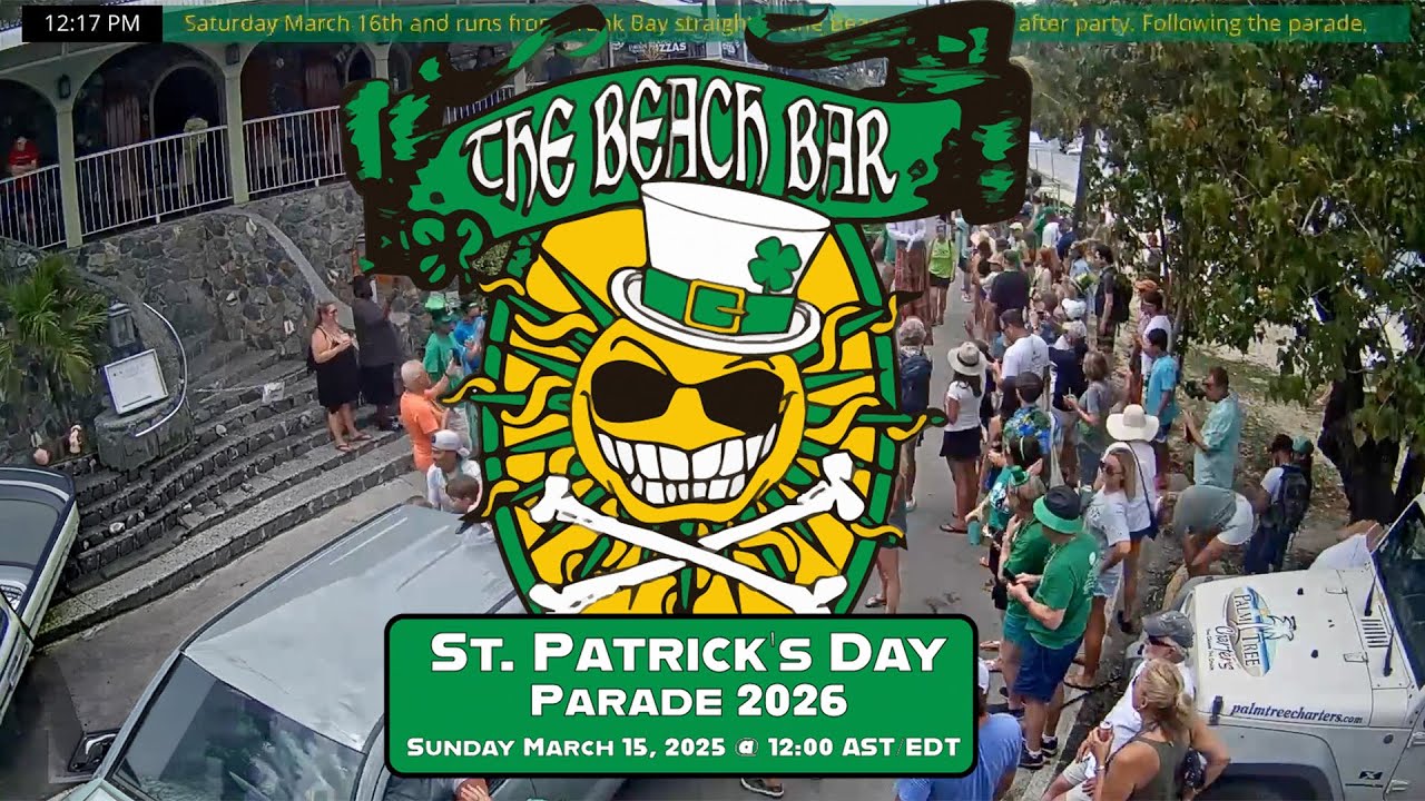 Live webcam view of Bay Street en The Beach Bar
