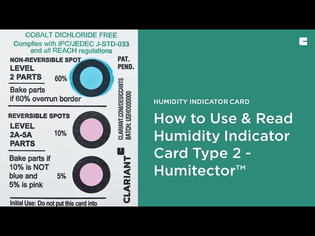 How to Use and Read Humidity Indicator Card Type 2 - Humitector™