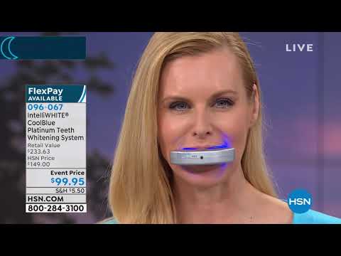 IntelliWHITE CoolBlue Teeth Whitening System w/Oral Rins...