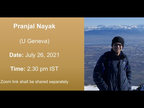 Pranjal Nayak: (U Geneva): From operator statistics to wormholes(Zoom Seminar)