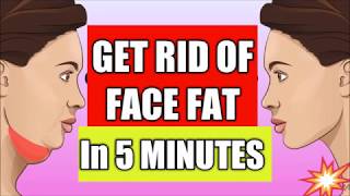 REMOVE DOUBLE CHIN & REDUCE FACE FAT IN JUST 5 MINUTE DAILY || LOSE FACE FAT FAST