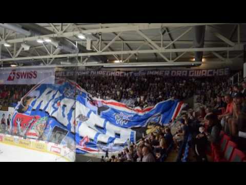 Choreo Stehplätz Schluefweg, 10.09.2016, EHC Kloten - SC Bern