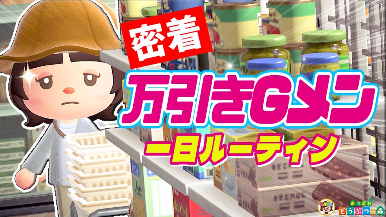 【あつ森】密着！万引きGメンの一日ルーティン【あつまれどうぶつの森】