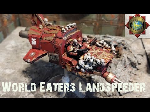 HOW TO MAKE 40K Landspeeders for the World Eaters // Chaos Space Marines - Terrain Tutorial